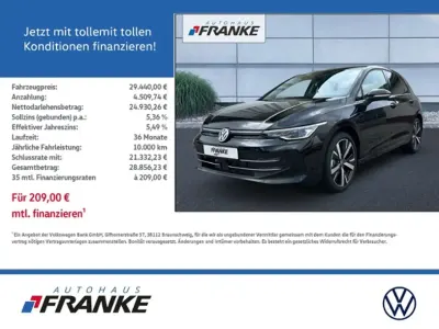 Gebraucht VW Golf VIII Style 150 PS (110 kW) 2025 Schwarz Limousine