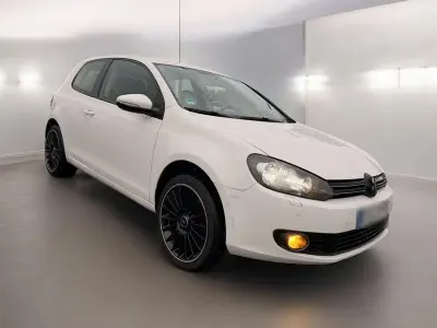 Gebraucht VW Golf VI Trendline 80 PS (58 kW) 2008 Weiß Kleinwagen