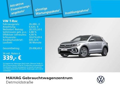 Usado VW T-Roc R-line 150 HP (110 kW) 2023 Prateado SUV
