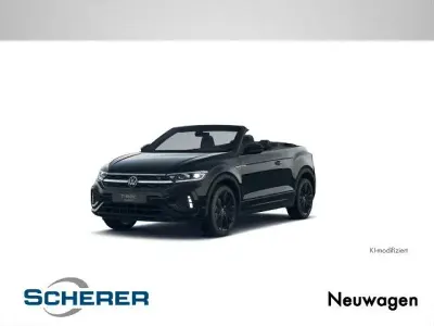 Neu VW T-Roc Cabriolet R-line 150 PS (110 kW) 2026 Deep black perleffekt / schwarz (metallic) Cabrio