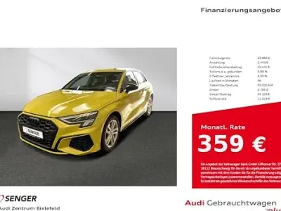 Brugt Audi A3 S-Line 245 HK (180 kW) 2021 Gul Sedan