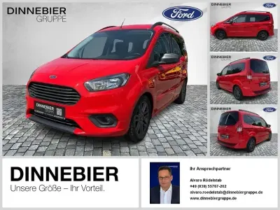 Gebraucht Ford Tourneo Courier Sport 101 PS (74 kW) 2019 Rot Van / Kleinbus