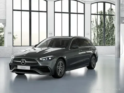 Gebraucht Mercedes C300 AMG line 258 PS (189 kW) 2023 Selenitgrau Kombi