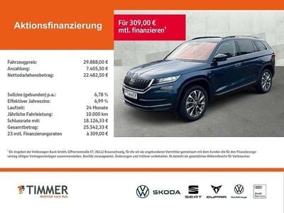 Gebraucht Skoda Kodiaq Clever 200 PS (147 kW) 2021 Lavablau metallic SUV