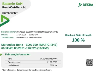 Brugt Mercedes EQA300 Advanced 167 kW (228 HK) 2025 Sort SUV