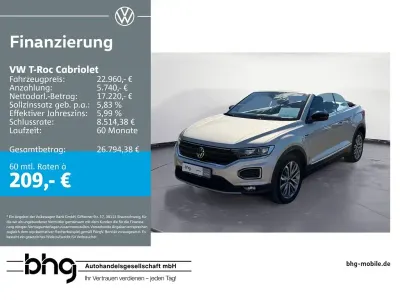 Gebraucht VW T-Roc Cabriolet Style 150 PS (110 kW) 2021 Silber Cabrio