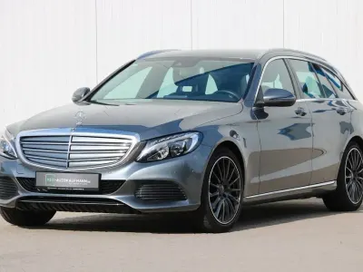 Gebraucht Mercedes C350e Business 211 PS (155 kW) 2018 Selenitgrau Kombi