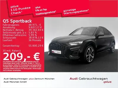 Gebraucht Audi Q5 Sportback S-Line 204 PS (150 kW) 2023 Schwarz SUV