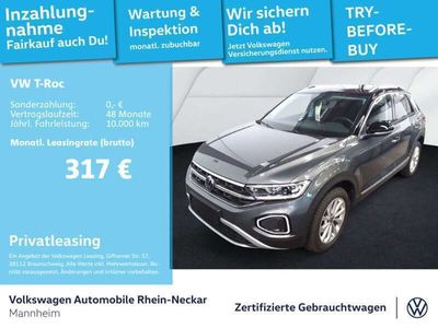 gebraucht VW T-Roc 1.5 TSI Style AHK Navi Kamera LED uvm