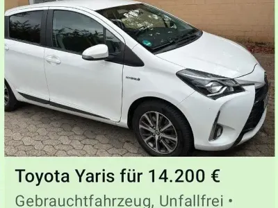 Brugt Toyota Yaris Club 101 HK (74 kW) 2019 Hvid Sedan