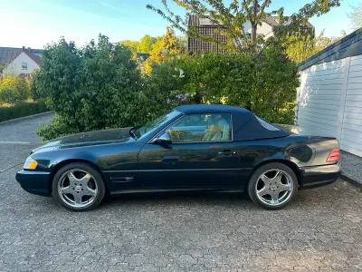 Gebraucht Mercedes SL500 AMG 306 PS (225 kW) 2000 Schwarz Cabrio