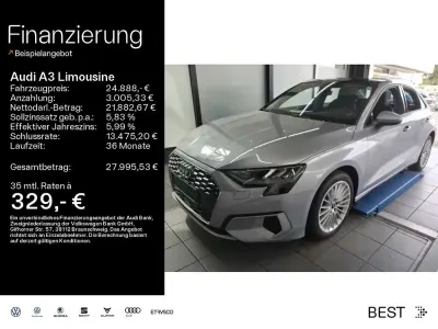 Gebraucht Audi A3 Advanced Plus 150 PS (110 kW) 2022 Florettsilber metallic Limousine