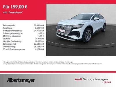 Gebraucht Audi Q4 Sportback e-tron Ambiente 150 kW (204 PS) 2022 Gletscherweiß metallic SUV