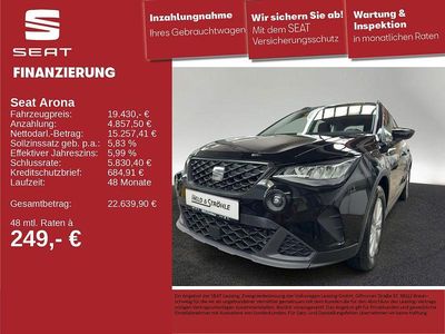 Mitternachtsschwarz (metallic) Gebraucht 2024 Seat Arona Style SUV | 19.430 € (Guter Preis)