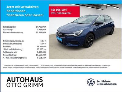 Usata Opel Astra Elegance 131 CV (96 kW) 2021 Blu Berlina