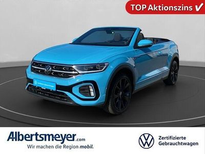 Gebraucht VW T-Roc Cabriolet R-line 150 PS (110 kW) 2022 Blau Cabrio