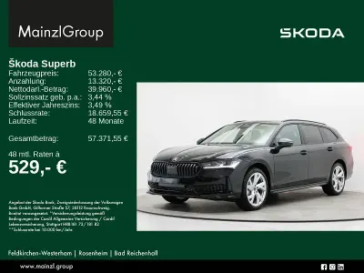 Neu Skoda Superb SportLine 193 PS (141 kW) 2025 Grau Kombi