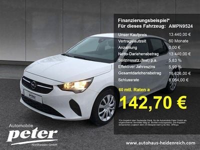 Gebraucht Opel Corsa-e Edition 100 kW (136 PS) 2022 Jade weiss/arktis weiss Kleinwagen