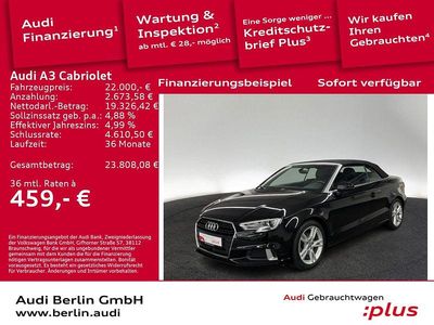 Gebraucht Audi A3 Cabriolet Sport 150 PS (110 kW) 2019 Schwarz Cabrio
