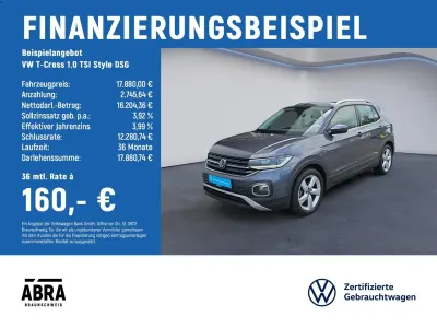 Gebraucht VW T-Cross Style 110 PS (80 kW) 2022 Grau SUV