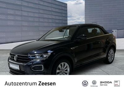 Gebraucht VW T-Roc Cabriolet R-line 150 PS (110 kW) 2021 Deep black perleffekt verdeck schwarz (metallic) Cabrio
