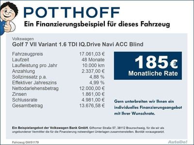 gebraucht VW Golf VII VII Variant 1.6 TDI IQ.Drive Navi ACC Blind