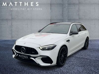 Manufaktur opalithweiß bright (metallic) Gebraucht 2024 Mercedes C63S AMG Kombi | 85.518 € (Teuer)