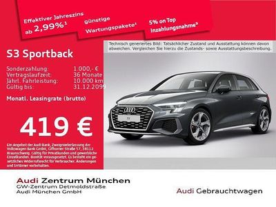 Daytonagrau perleffekt Gebraucht 2022 Audi S3 Ambiente Limousine | 34.789 € (Fairer Preis)