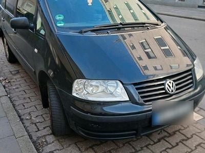 Gebraucht VW Sharan 90 PS (66 kW) 2003 Schwarz Van / Kleinbus