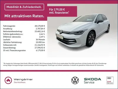 Używany VW Golf VIII Goal 150 KM (110 kW) 2025 Biały Sedan/Limuzyna