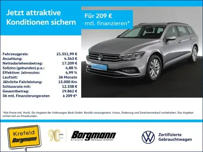Gebraucht VW Passat Business 150 PS (110 kW) 2023 Silber / pyrit silber Kombi