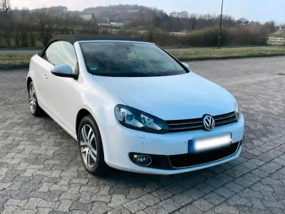 Gebraucht VW Golf Cabriolet 105 PS (77 kW) 2012 Weiß Cabrio