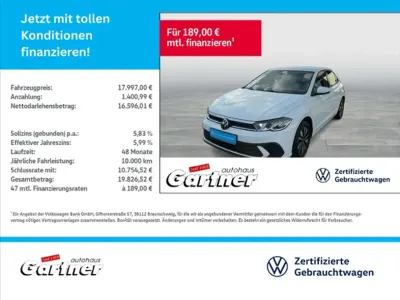 Gebraucht VW Polo Move 95 PS (69 kW) 2023 Pure white Kleinwagen