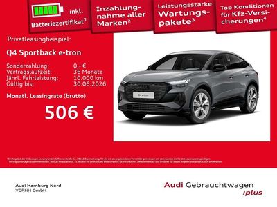 Gebraucht Audi Q4 Sportback e-tron S-Line 210 kW (286 PS) 2025 Grau SUV
