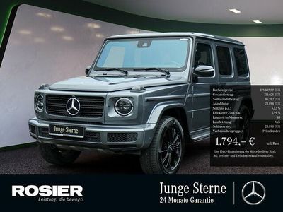 Grau / selenitgrau (metallic) Gebraucht 2022 Mercedes G400 Night SUV | 119.490 € (Fairer Preis)