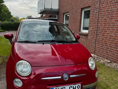 Używany Fiat 500 69 KM (50 kW) 2009 Czerwony Kabriolet