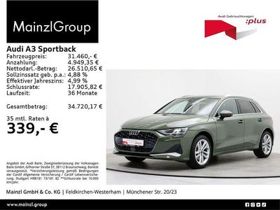 Distriktgrün metallic Gebraucht 2025 Audi A3 Limousine | 31.460 € (Guter Preis)