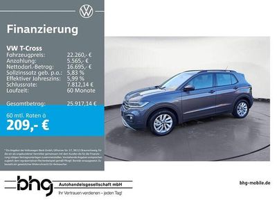 Gebraucht VW T-Cross Life 110 PS (80 kW) 2023 Grau SUV