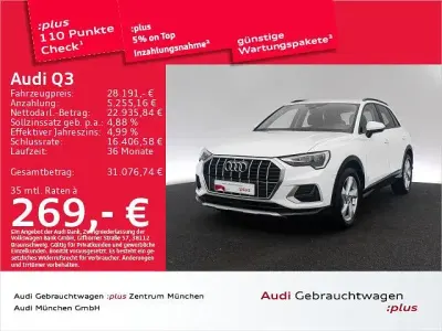 Gebraucht Audi Q3 Advanced 150 PS (110 kW) 2023 Ibisweiß SUV