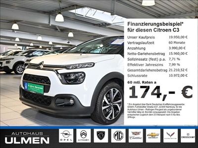 gebraucht Citroën C3 Shine Pack 1.2 PureTech 110 EU6d EAT-6 Automatik Navi Klimaautomatik