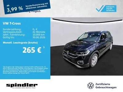 Gebraucht VW T-Cross Style 110 PS (80 kW) 2021 Schwarz SUV