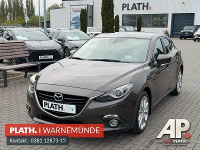 Gebraucht Mazda 3 Sports-Line 105 PS (77 kW) 2016 Braun Limousine