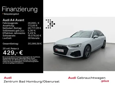Gebraucht Audi A4 S-Line 204 PS (150 kW) 2022 Gletscherweiß metallic Kombi