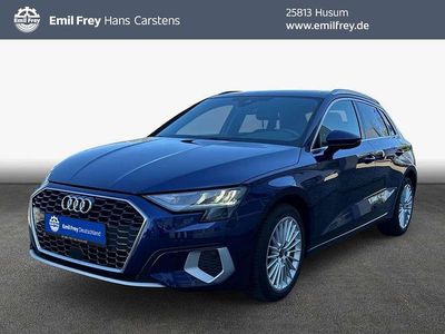 Begagnad Audi A3 Advanced Plus 110 HK (80 kW) 2023 Blå Sedan
