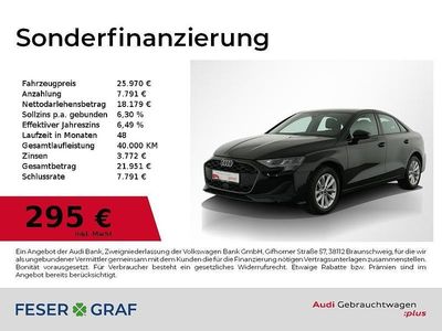 Gebraucht Audi A3 Ambiente 116 PS (85 kW) 2024 Brillantschwarz Limousine