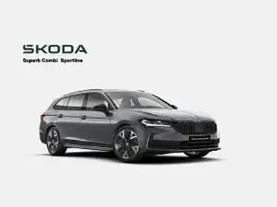 Neu Skoda Superb 204 PS (150 kW) 2026 Grau (graphitegrau metallic) Kombi