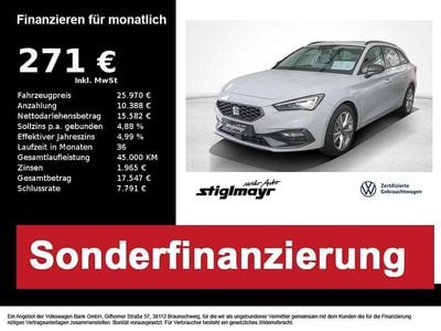 Gebraucht Seat Leon FR 150 PS (110 kW) 2025 Glacial weiß metallic Kombi
