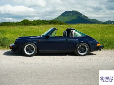 Gebraucht Porsche 911 Carrera Cabriolet 218 PS (160 kW) 1987 Blau Cabrio