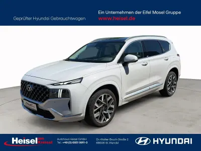Gebraucht Hyundai Santa Fe Signature 201 PS (147 kW) 2020 Glacier white / mic SUV