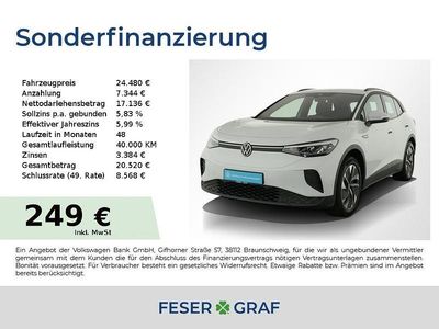 Gletscherweiß metallic Gebraucht 2021 VW ID.4 Pro Performance SUV | 24.480 € (Guter Preis)